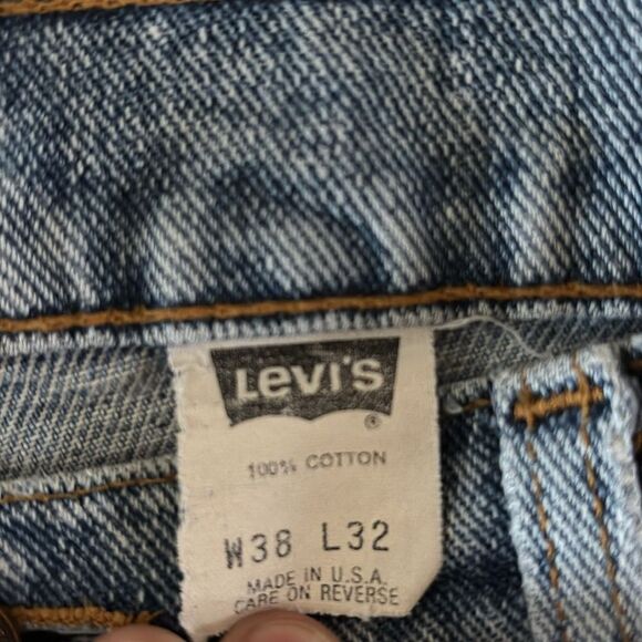 Levi's 550 Vintage Relaxed Fit Denim Jeans Y2k 38 x 32 Made‎ in USA - Picture 6 of 8